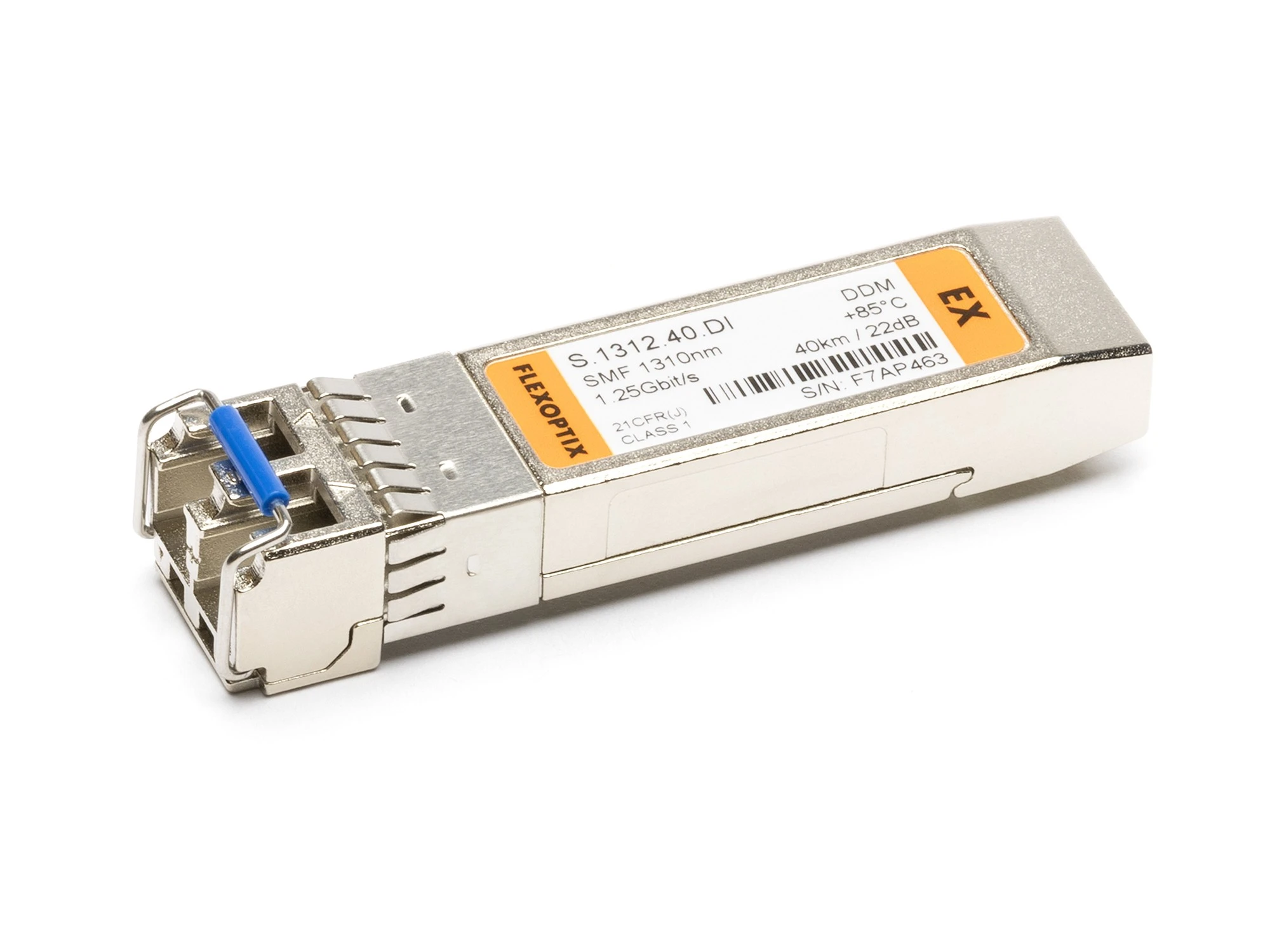 1G SFP EX Industrial 40 km, λ1310 nm, DDM, LC-Duplex, Singlemode